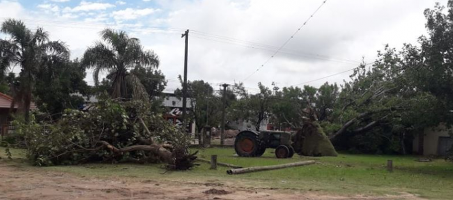 Fuerte temporal en Cayastá y Helvecia