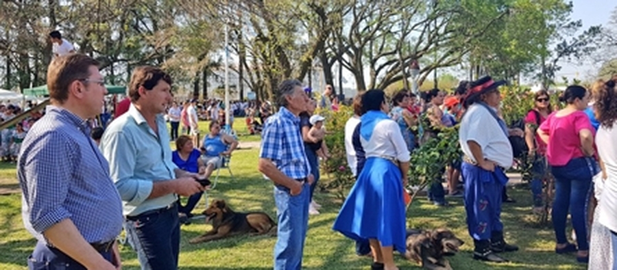 Borla participó de distintas celebraciones en localidades del departamento San Justo
