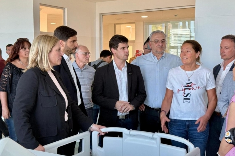 Calvo y Chivallero recorrieron el nuevo hospital de Rafaela