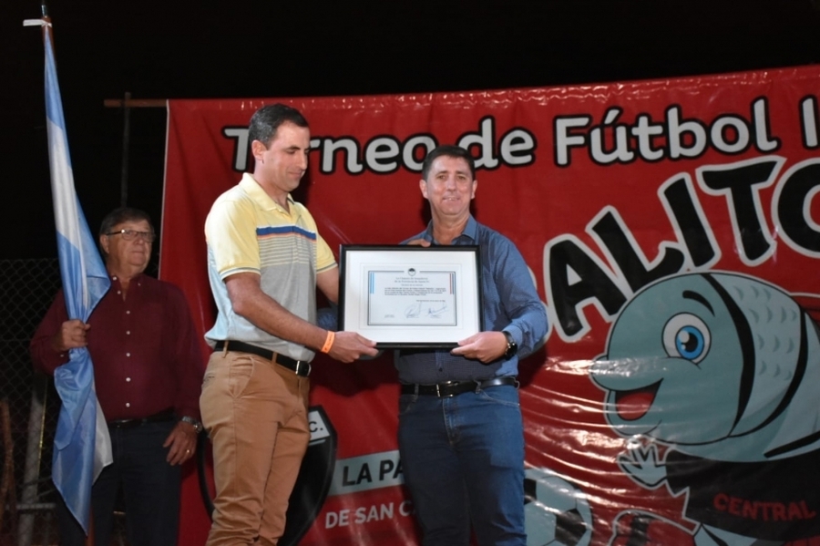 Pirola acompañó el desarrollo del Torneo El Sabalito