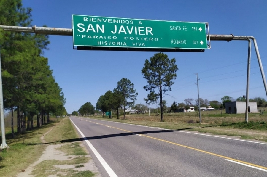 Comenzó la construcción de un nuevo sistema de iluminación sobre la Ruta N°1 en San Javier