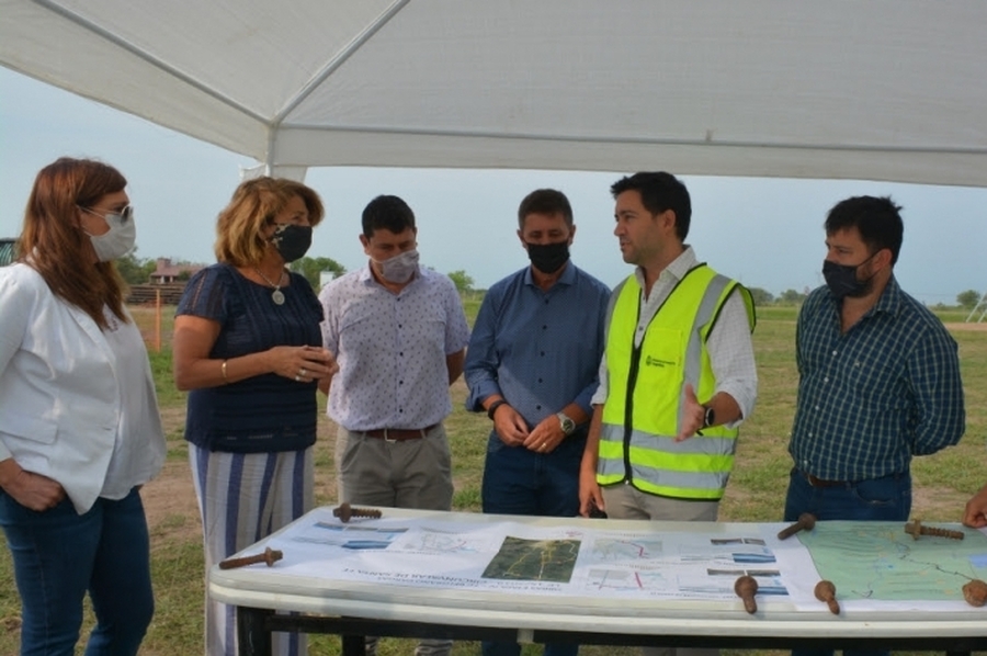 Frana recorrió el avance de la obra del Circunvalar Santa Fe
