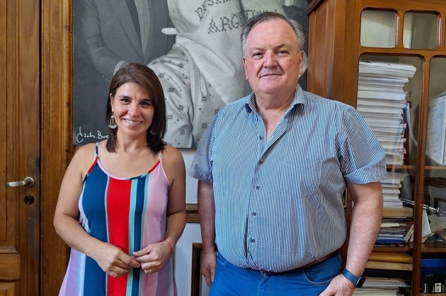 El Senador Michlig mantuvo una “productiva” reunión de trabajo con la Pte. Comunal de Hersilia Silvana Romero