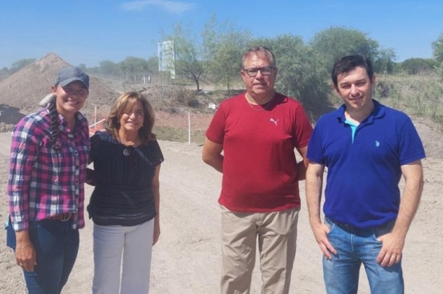 La Ministra Frana recorrió obras hídricas y viales en el departamento Vera