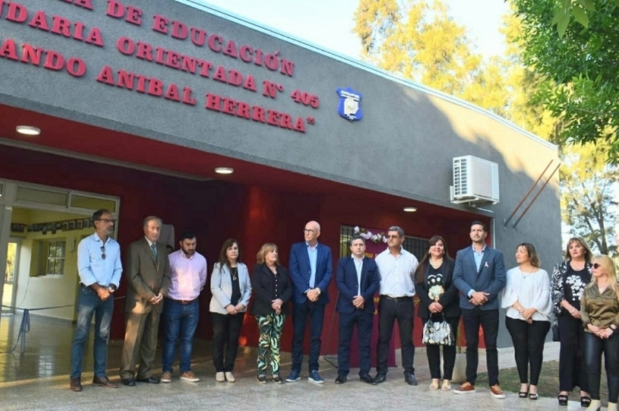 Inauguran el nuevo edificio de la Escuela Secundaria N°405 