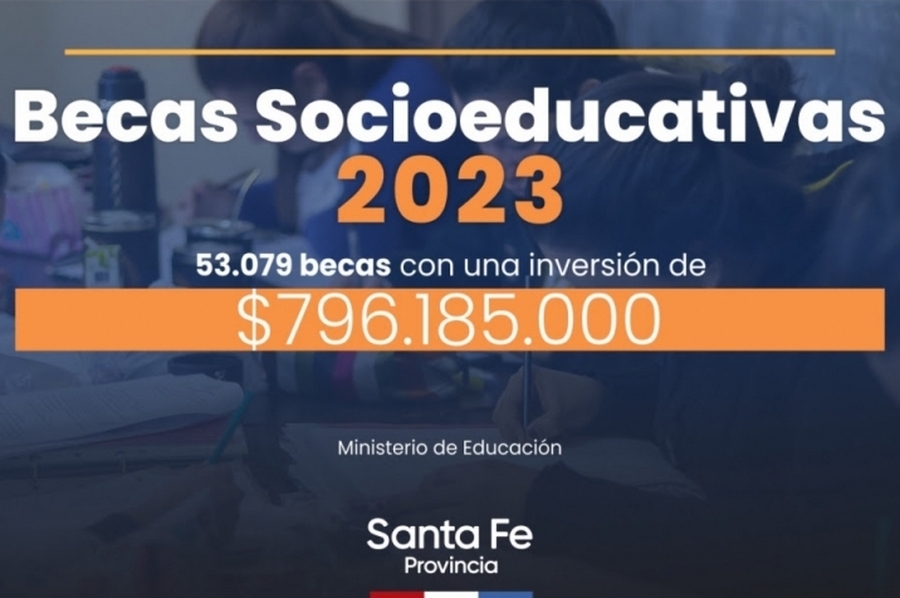 La provincia habilitó el pago único anual de las Becas Socioeducativas