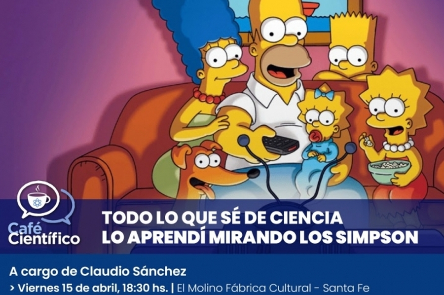 La provincia dará inicio al ciclo 2022 de Cafés Científicos con charlas sobre el contenido científico en Los Simpson y Futurama
