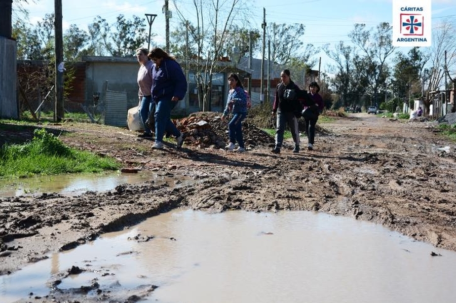 Cáritas asiste a los afectados por las inundaciones provocadas por el temporal