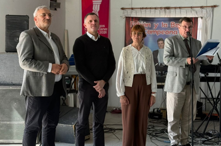 En las Fiestas Patronales de Colonia Cello, Calvo participó y se comprometió a acompañar a toda la comunidad