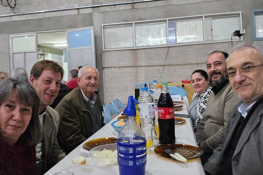 Calvo compartió la 58° edición del tradicional arroz a la Fiorentina con la comunidad de Santa Clara de Saguier
