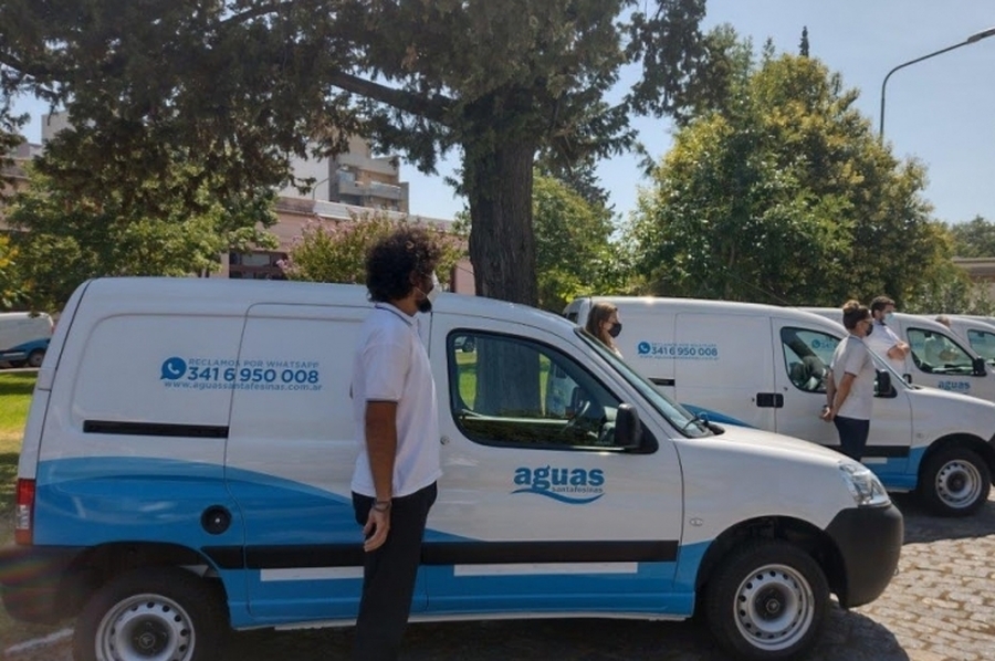 Aguas Santafesinas incorporó 54 nuevos vehículos destinados a tareas para la atención del servicio