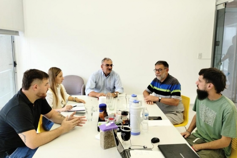 Calvo y el rector de la UNRAF analizan acciones conjuntas sobre educación universitaria