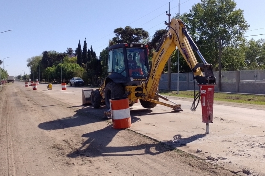 Comenzaron las obras para la reconstrucción de la ruta 14 entre Pérez y Soldini