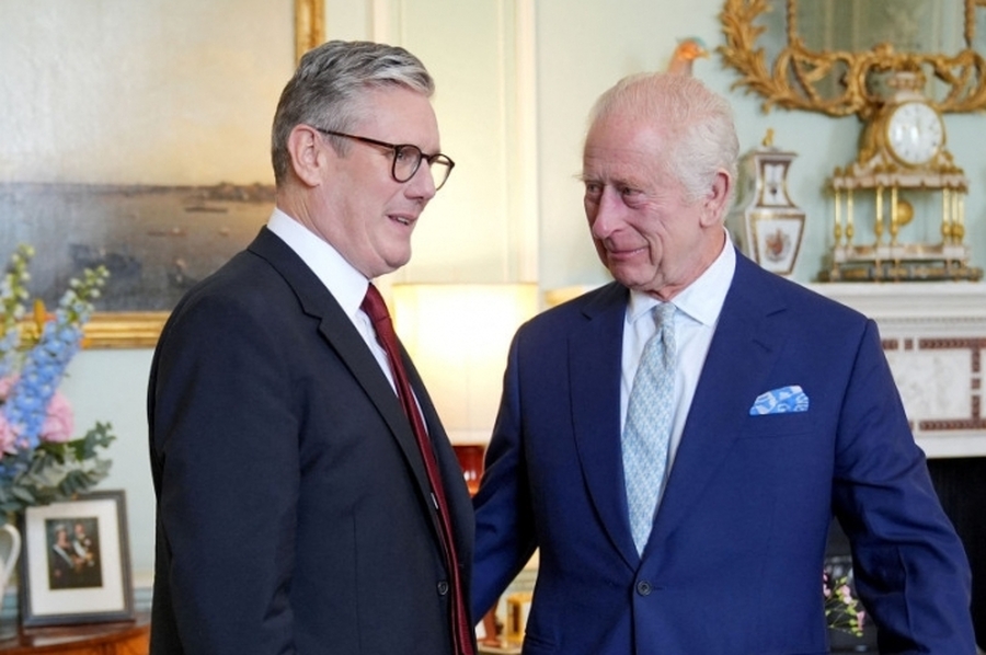 Keir Starmer se convirtió en el nuevo primer ministro de Reino Unido tras la audiencia con el rey Carlos III