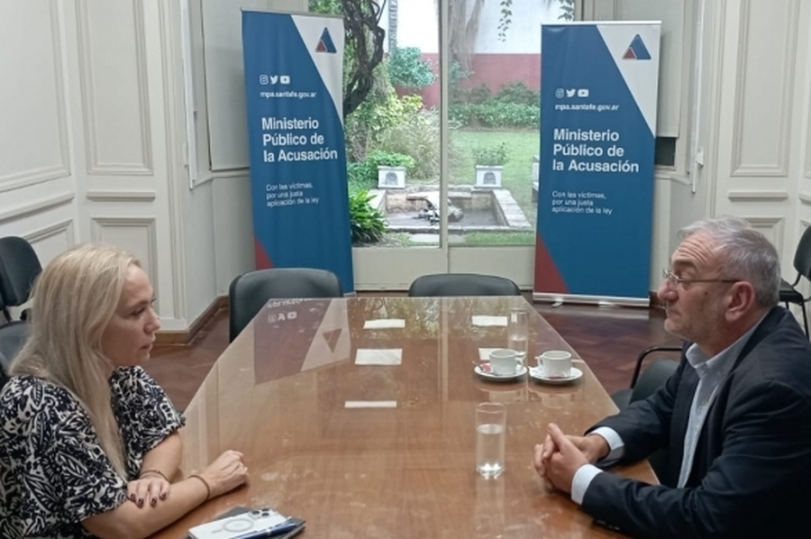 Calvo se reunió con la Fiscal General María Cecilia Vranicich para analizar acciones en seguridad y justicia para el departamento Castellanos