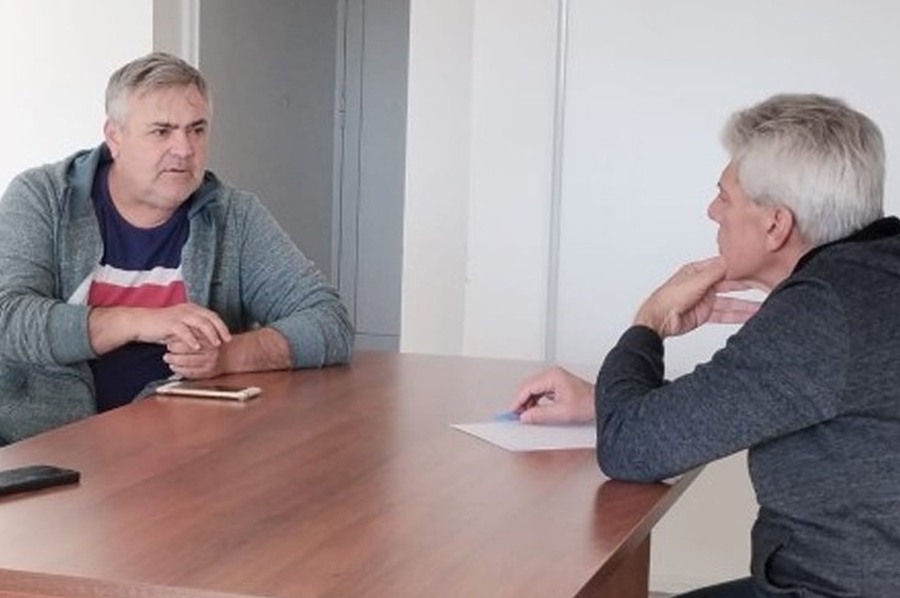 El senador Baucero se reunió con el presidente del centro comercial de San Javier