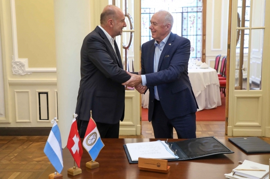 Perotti recibió al Embajador de Suiza en Argentina