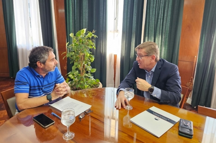 Borla fue recibido por el administrador de Vialidad Nacional por la Ruta 11