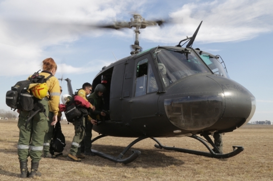 Realizan tareas de combate frente a Villa Constitución