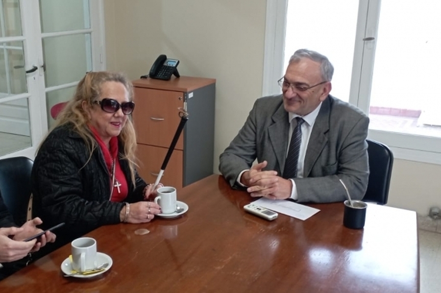 Calvo se reunió con Graciela Palombi de la Asociación Nueva Cultura de Santa Fe