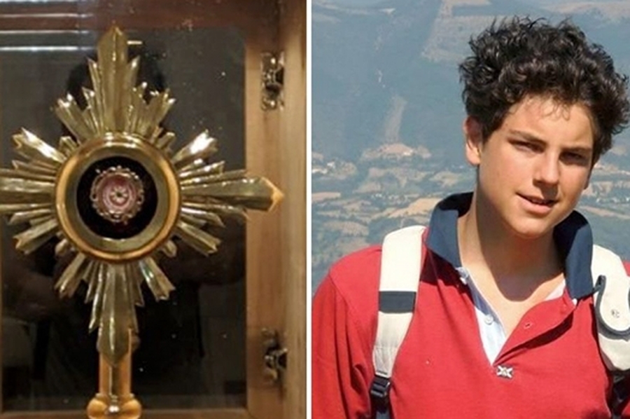 Las reliquias del Beato Carlos Acutis pasaron por Huanqueros y llegan a San Cristóbal