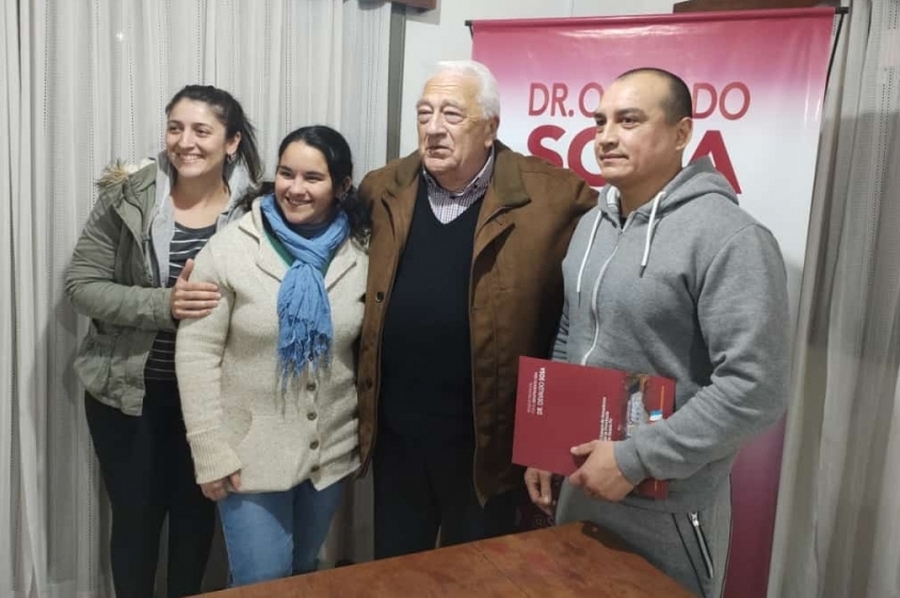 Sosa brindó apoyo a instituciones y deportistas de Calchaquí