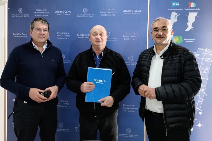 Calvo gestionó aportes de la Provincia para mejorar la infraestructura de instituciones deportivas de Rafaela