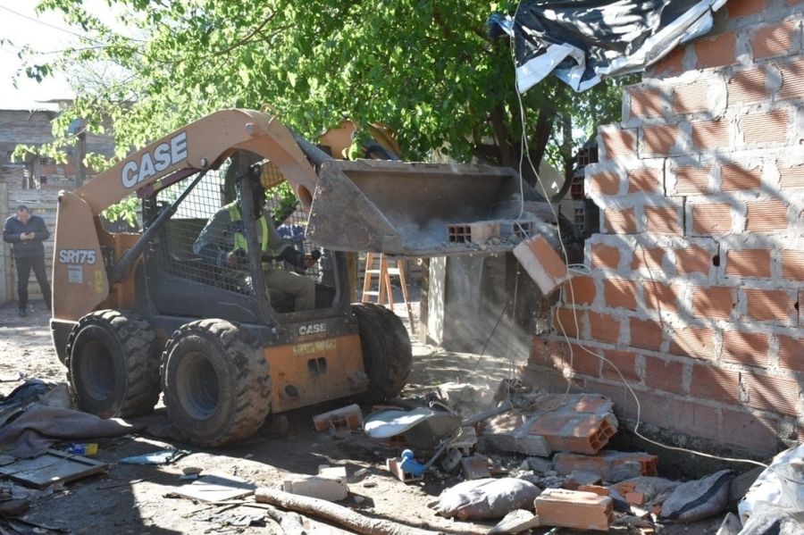 Ley de Microtráfico: Cococcioni supervisó el derribo de un nuevo búnker de venta de estupefacientes en Rosario