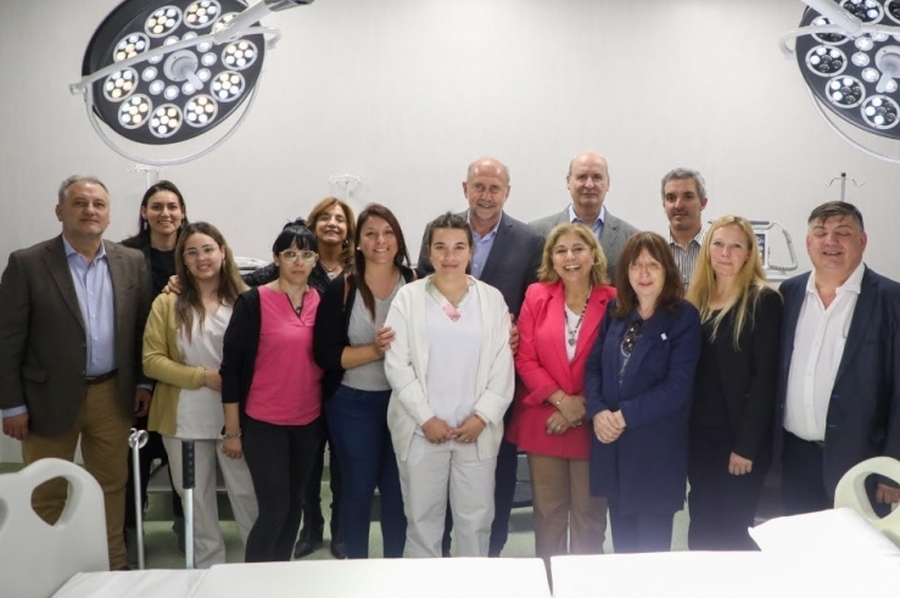 Perotti inauguró dos quirófanos y una Sala de Partos en el Samco de San Jorge