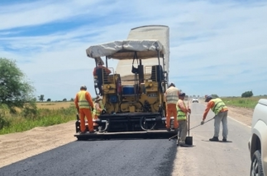Borla recorrió las obras sobre la Ruta 39 en los accesos sobre el río en La Penca