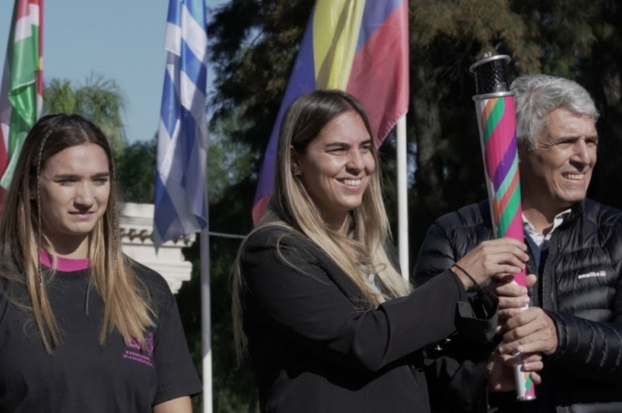 La antorcha de los III Juegos Suramericanos de la Juventud está en Santa Fe