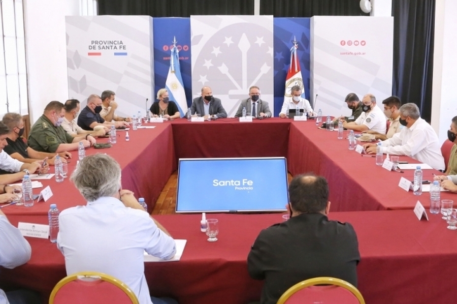 Perotti y Lagna encabezaron reuniones de trabajo para definir e incrementar medidas en materia de seguridad