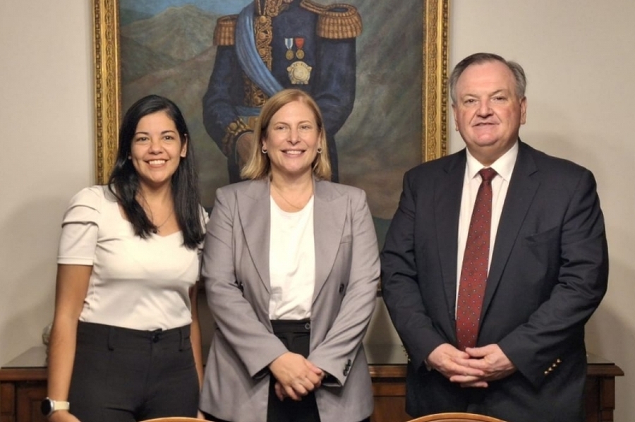 Reunión de trabajo entre la vicegobernadora Scaglia, el senador Michlig y la intendenta López