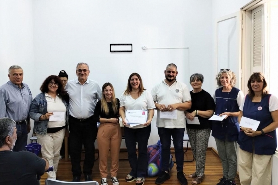 Calvo visitó la Escuela Técnica N°460 Guillermo Lehmann de Rafaela