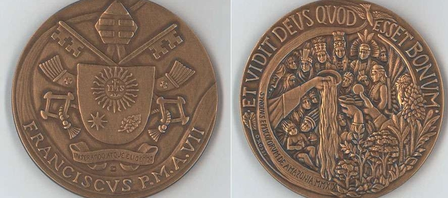 Acuñan 3 medallas para celebrar el séptimo año del Pontificado del Papa Francisco