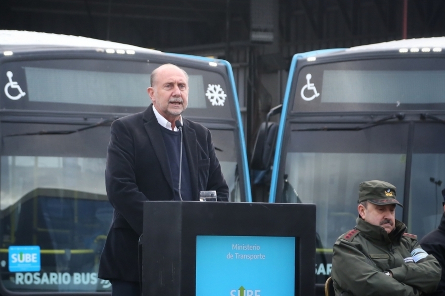 Perotti y Massa presentaron el Sistema de Alerta Automotor de SUBE y el 911 Federal en Rosario