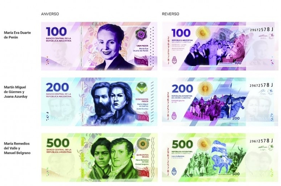 Quiénes son los próceres y las heroínas de los nuevos billetes
