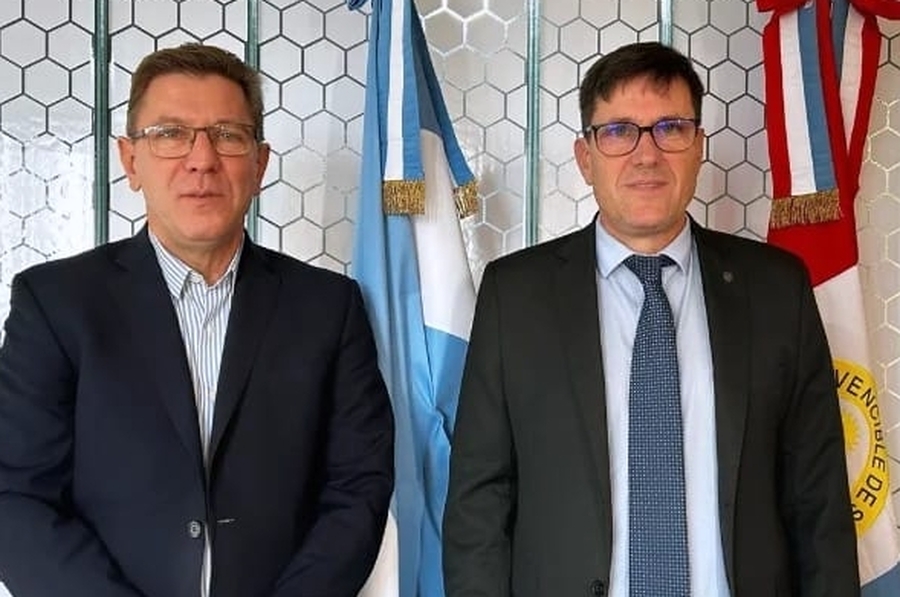 Borla se reunió con el Ministro José Goity