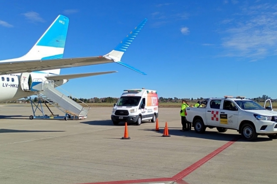 27 vuelos sanitarios consolidan al Aeropuerto Internacional de Rosario como pieza clave de la logística provincial