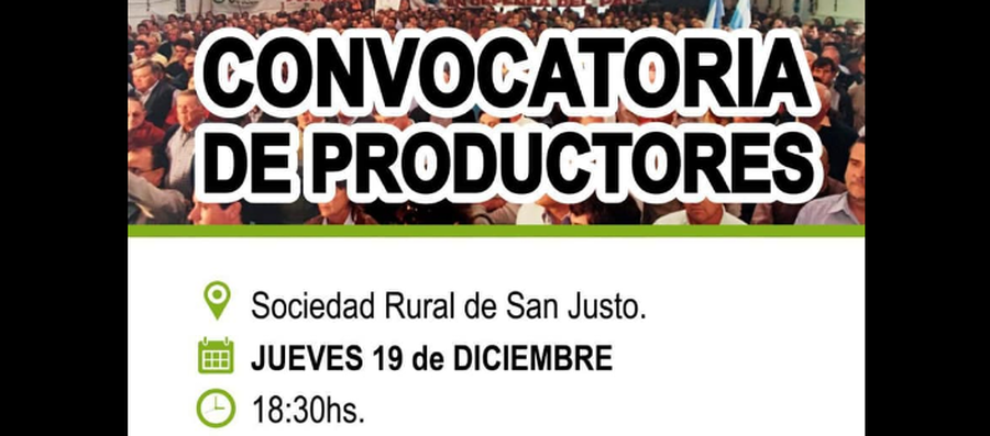 Convocatoria de productores