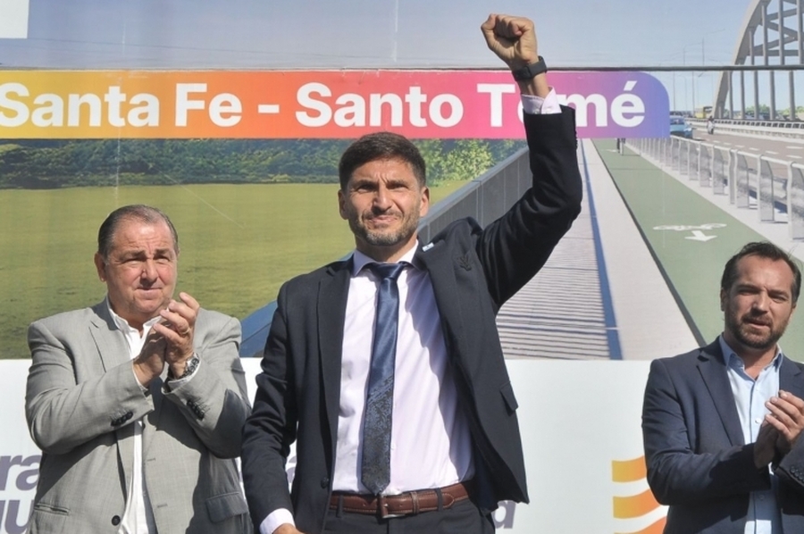 Pullaro: “Con honestidad, austeridad y eficiencia llegamos poner en marcha la obra del nuevo puente Santa Fe-Santo Tomé”