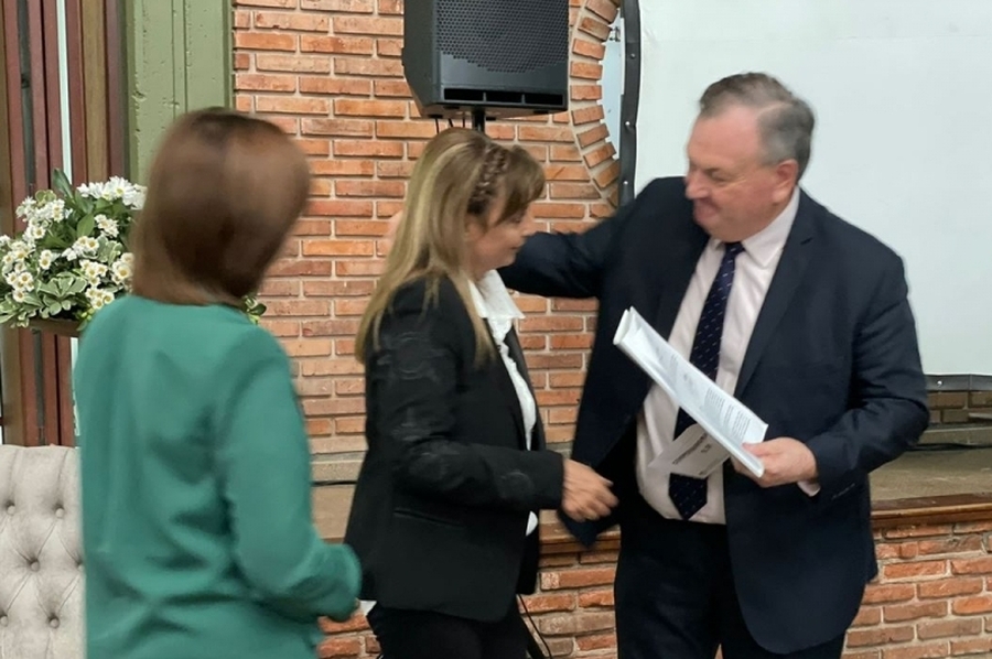 Michlig acompañó a la comunidad educativa de la Escuela N° 40 con motivo de los 75 aniversarios