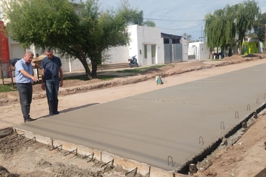 General Paz y Laprida se suman a las calles pavimentadas en San Cristóbal