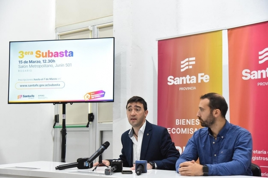 Provincia abrió la inscripción para la primera subasta de 2025 de bienes incautados al delito