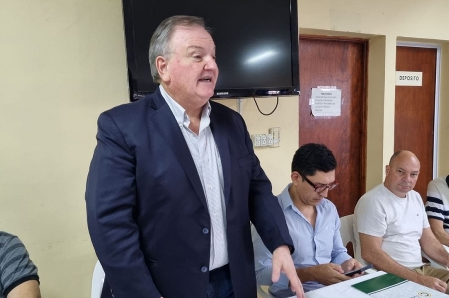 Michlig encabezó una reunión entre autoridades departamentales y funcionarios provinciales de San Cristóbal