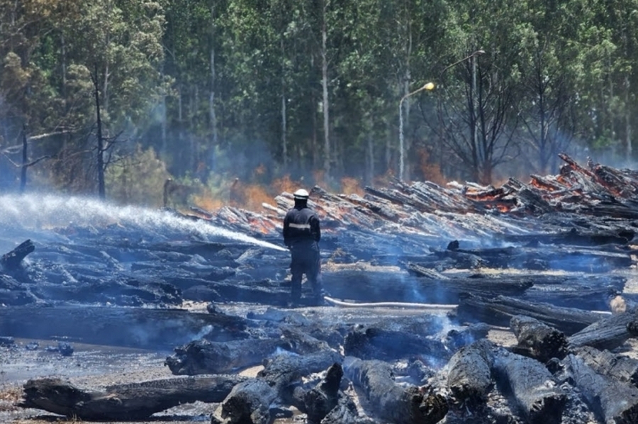 Brigadistas santafesinos lograron controlar voraz incendio en Capitán Bermúdez