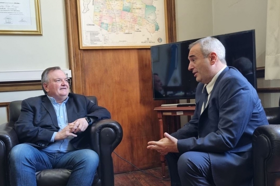 El Senador Felipe Michlig recibió la visita del Fiscal de Estado Domingo Rondina