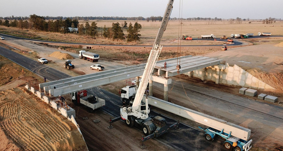 Obras en intercambiadores de la Autopista de Ruta 34