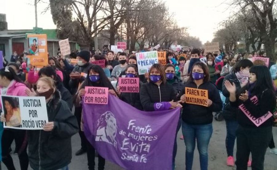 Reconquista: Multitudinaria manifestación por el crimen de Rocío Vera
