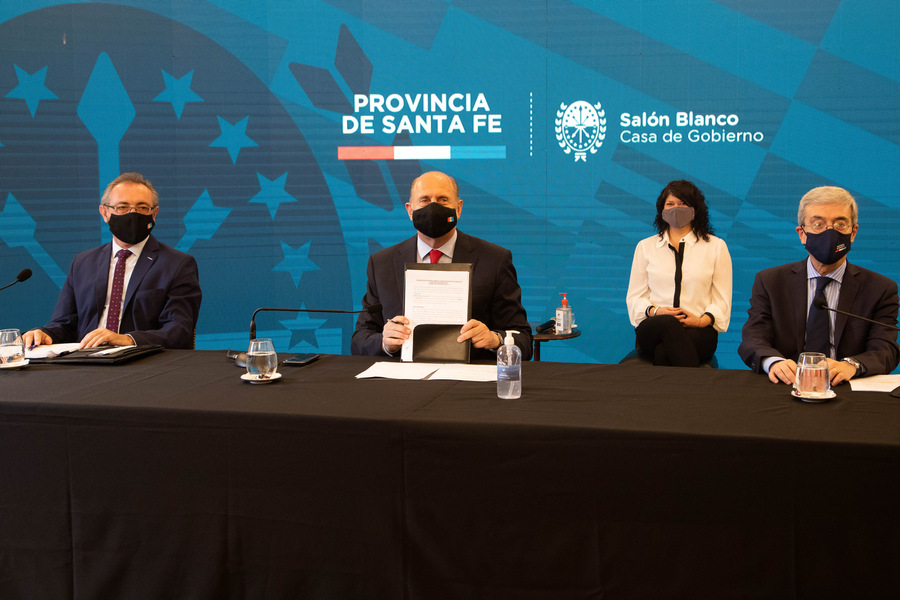 Perotti anunció junto al ministro Kulfas la creación de un fondo de garantías por $500 millones para Pymes santafesinas